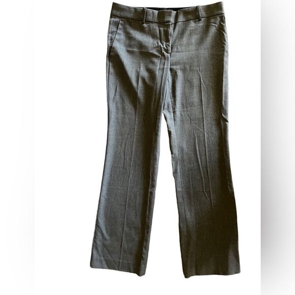 Ann Taylor charcoal grey Devin women trousers pants tailored w/flare legs sz 6 - Picture 3 of 9